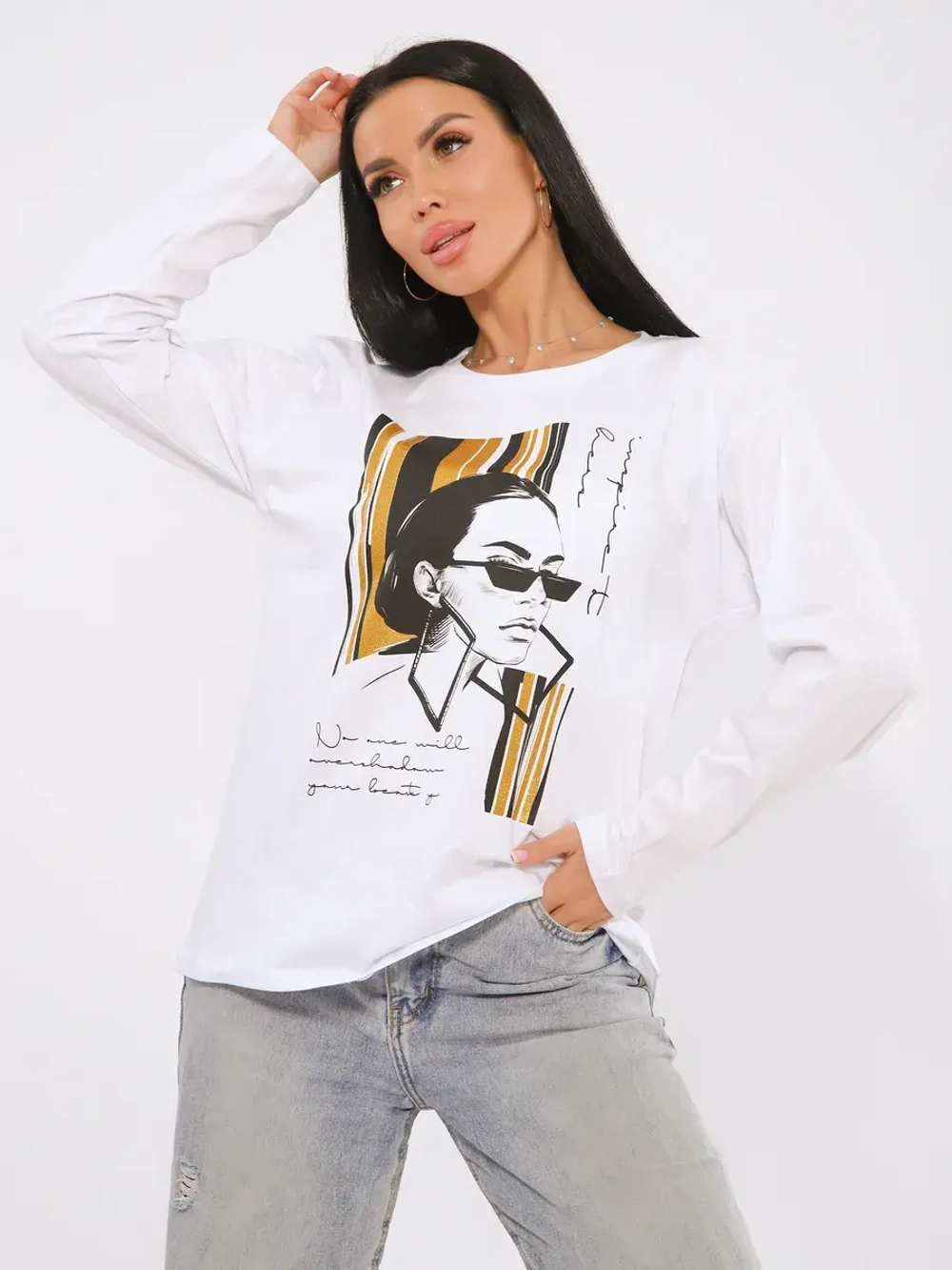 Лонгслив большие размеры