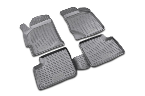 Коврики в салон KIA Spectra 2005-, 4 шт. (полиуретан) NLC.25.12.210