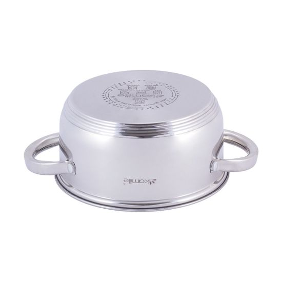 Пароварка 3-х уровневая d18 см. из нержавеющей стали Kamille KM-5836