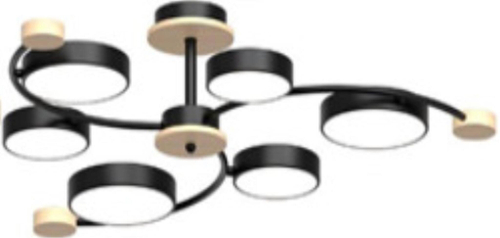 Потолочный светодиодный светильник LED4U L3207-840 BK