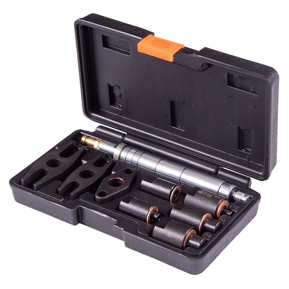 AFFIX (AF12013009C) Набор прижимных форсуночных адаптеров, 9 предметов, кейс