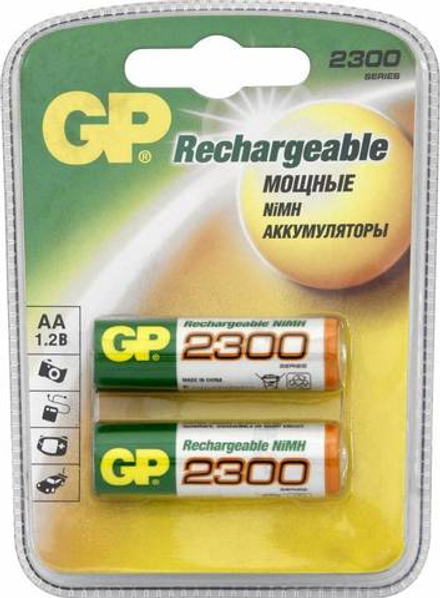 Аккумулятор GP 230AAHC AA NiMH 2250mAh (2шт)