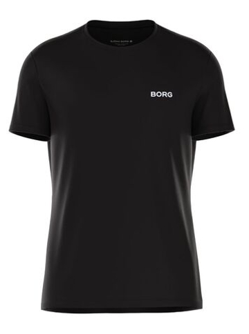 Мужская теннисная футболка Björn Borg Essential Active Training - черный