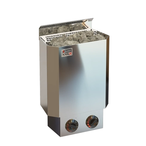 Электрическая печь SAWO NORDEX MINI NRM-36NB-Z (3,6 кВт, внутри оцинковка, снаружи нержавейка, встроенный пульт)