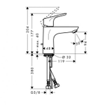 Смеситель для раковины Hansgrohe Focus 31607000