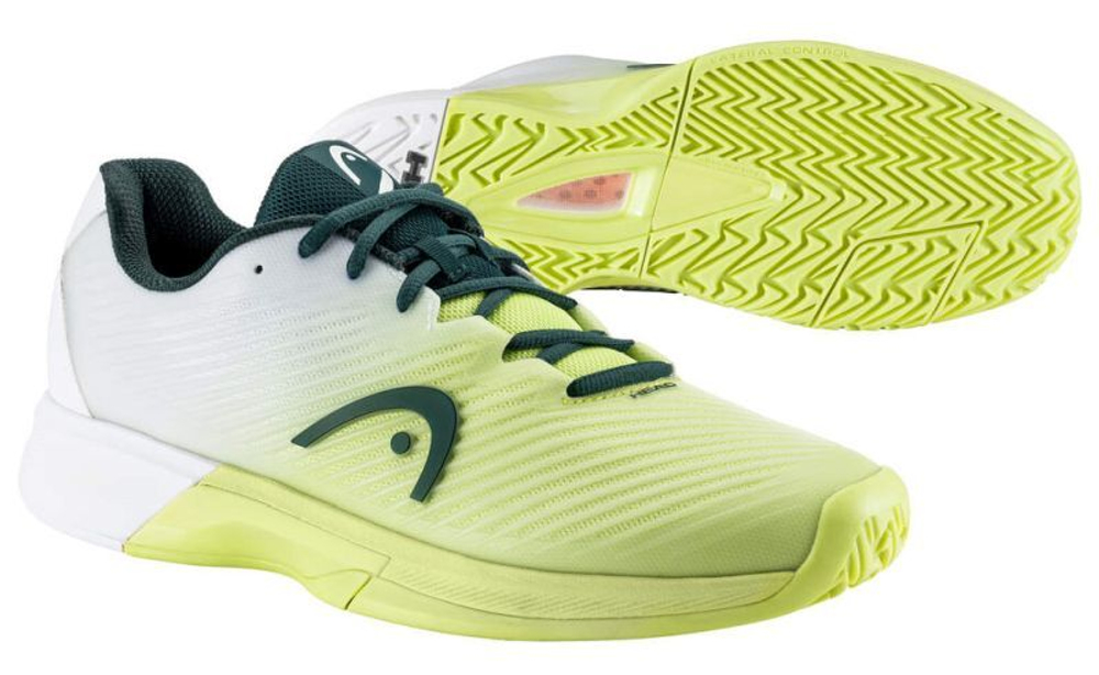 Мужские кроссовки теннисные Head Revolt Pro 4.0 - light green/white