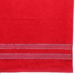 Полотенце махровое 70*140см «SILVER» цвет красный 02050 плотность 400гр/м2 с петелькой-подвесом