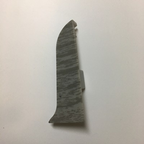 Заглушка правая к плинтусу "LIDER-62" 278 Дуб дымчатый