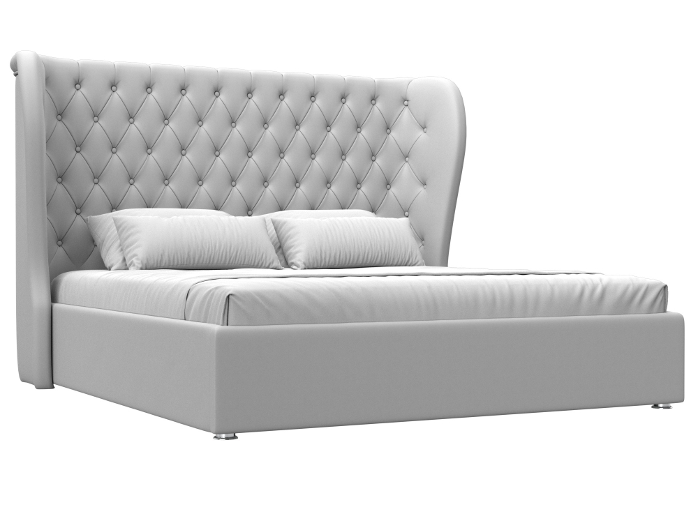 Кровать интерьерная Далия 180, Белый, Экокожа, 108306