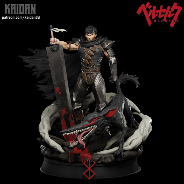 Гатс Берсерк Фигурка Guts Elaine Berserk