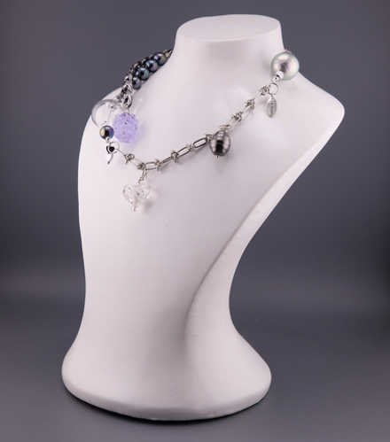 Колье М-26,17 ежевика блю P.J. MURANO