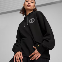 PUMA X HARRY POTTER ТОЛСТОВКА СВОБОДНОГО КРОЯ, ЧЕРНЫЙ