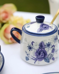 Kitchen Craft Сахарница London Pottery Blue Rose 13x10x8 см