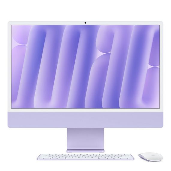 iMac 24&quot; Retina 4,5K, M4 (10C CPU, 10C GPU, 2024), 16 ГБ, 256 ГБ SSD, фиолетовый