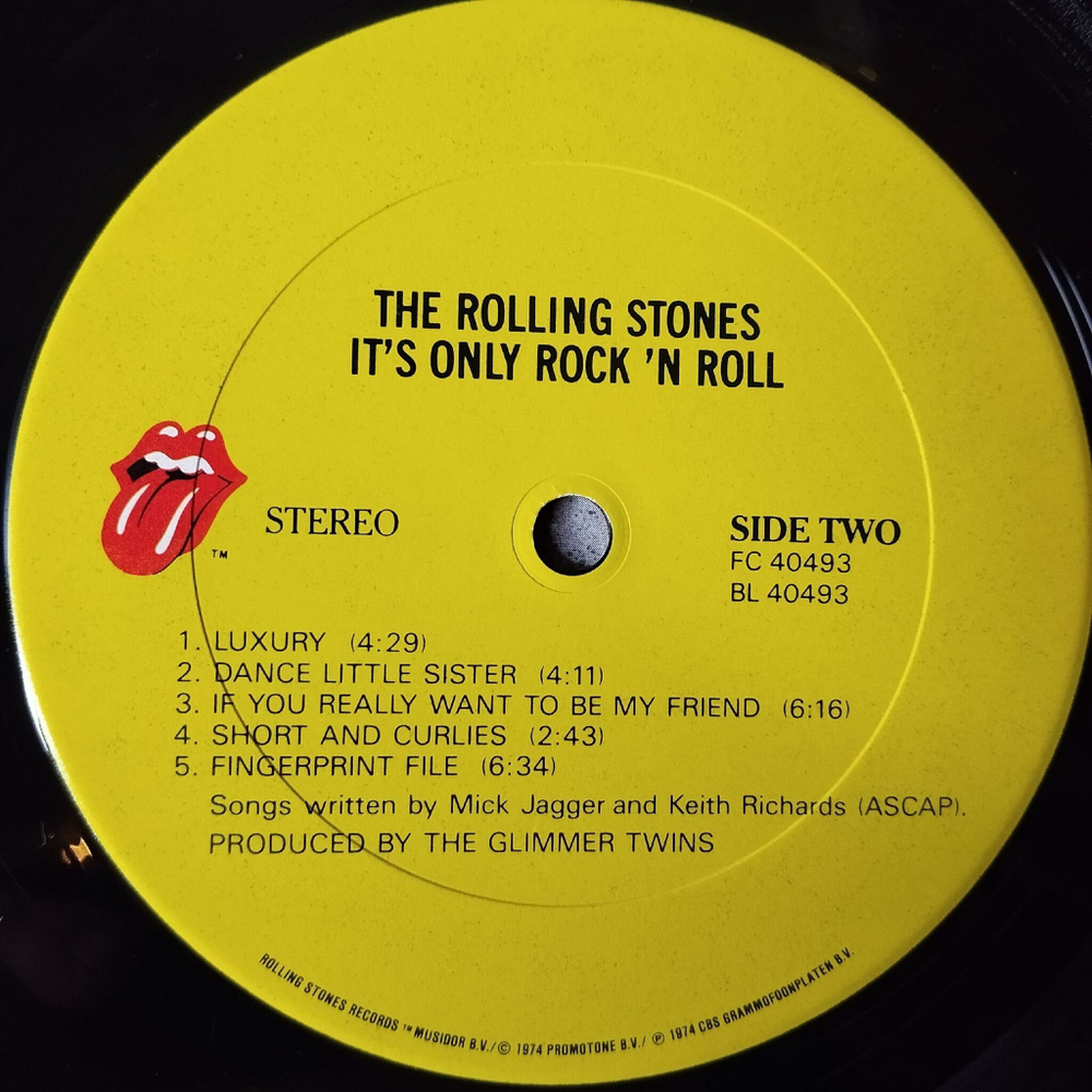 Винтажная виниловая пластинка LP The Rolling Stones It's Only Rock N Roll (USA 1986) Short And Curlies