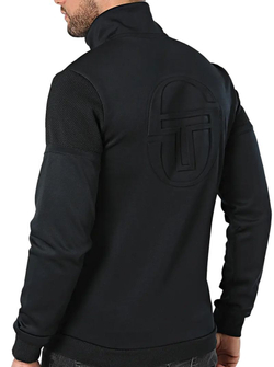 Мужская теннисная кофта Sergio Tacchini Mijey Tracktop - черный