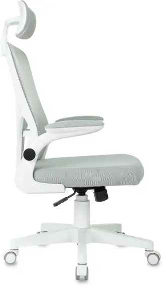 Кресло Бюрократ MC-W101-H светло-серый TW-02 TW-20 сетка/ткань крестов. пластик пластик белый