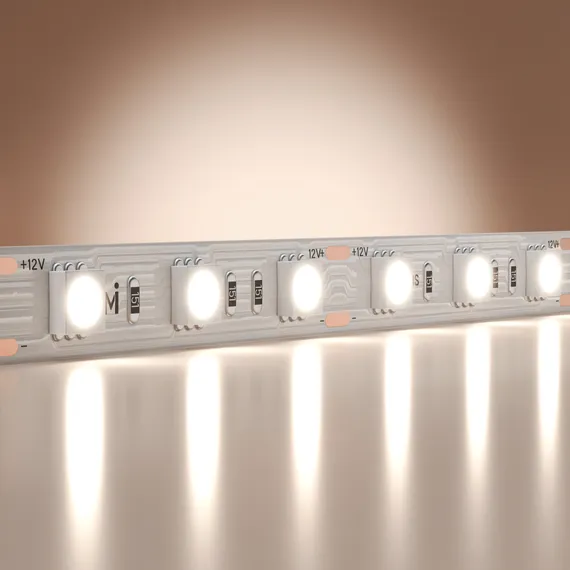 Светодиодная лента Базовая 12В 5050 14,4Вт/м 6000K 5м IP 20 201185 Led Strip 201185