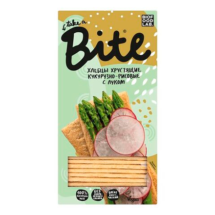 Bite Хлебцы кукурузно-рисовые с луком, 150 гр