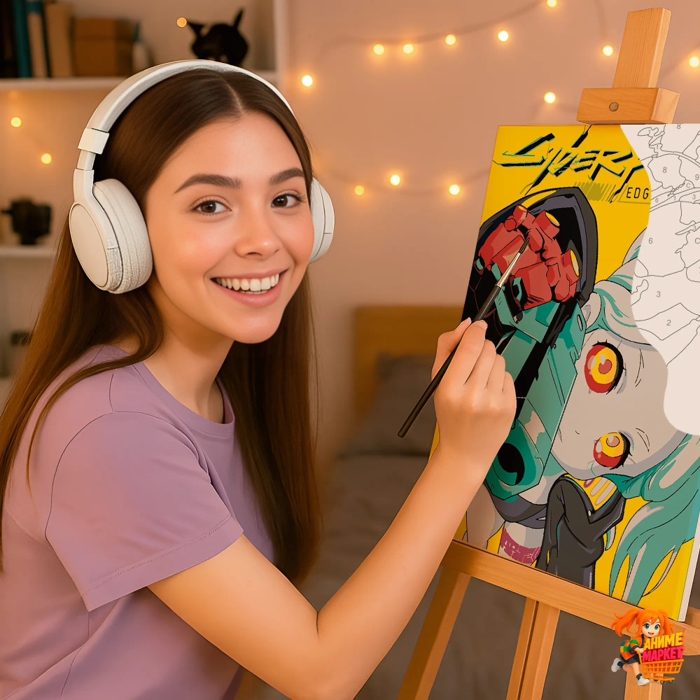 Картина по номерам Cyberpunk: Edgerunners Ребекка