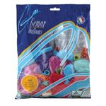 Шары воздушные 14" (36 см), комплект 100 шт., 12 пастельных цветов, в пакете, 1101-0010