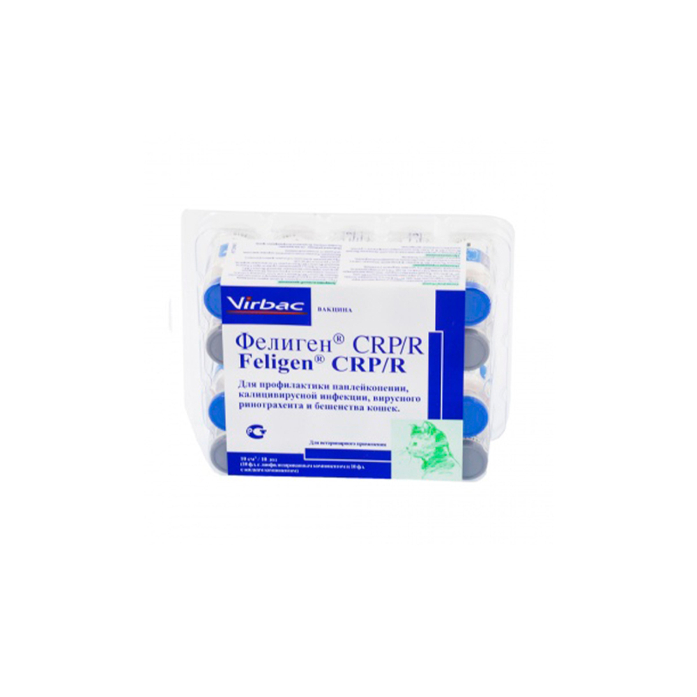Фелиген CRP/R вакцина для кошек 1 доза (Франция, включая от бешенства) 11.2025