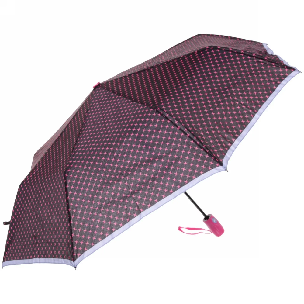 Зонт женский полуавтомат «Ультрамарин - Ореон», цвет микс, 8 спиц, d-100см, длина в слож. виде 30см