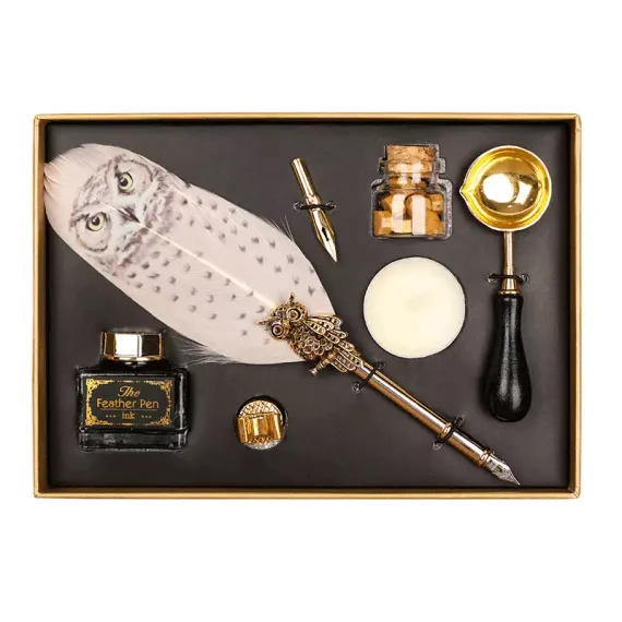 Harry Potter Magic Feather Pen Mix design set