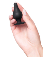 Черная анальная втулка 6,5см Erotist Toys Anal Plug Spade Size XS