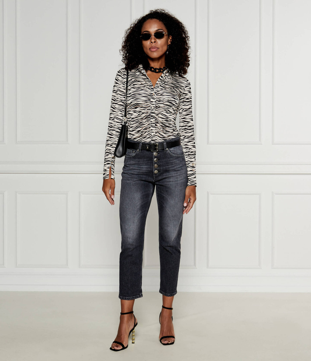 Джинсы KOONS DONDUP - made in Italy - серый(DP268B DS0215D HS7)