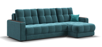 Угловой диван Босс Классик Велюр Монолит зеленый