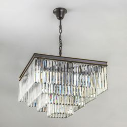 Citilux Мартин CL332241 Люстра хрустальная подвесная Прозрачная