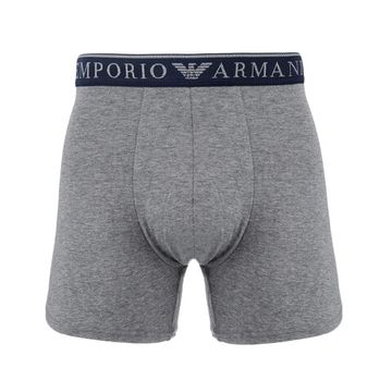 Набор мужских трусов боксеров 2в1 (серый, серо-голубой) Emporio Armani 111912_4F720 15349