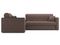 Диван угловой с Баром Неаполь 1,2 - Velutto 23 шоколад/ коричневая накладка