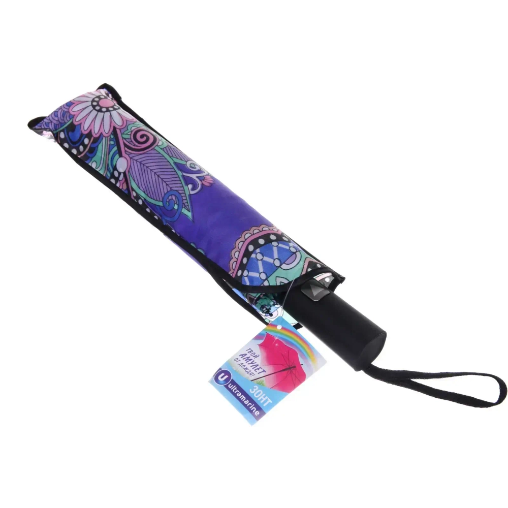 Зонт женский полуавтомат «Фиора», микс 6 цветов, 8 спиц, d-100см, длина в слож. виде 30см