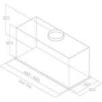 Встраиваемая вытяжка ELICA LANE SENSOR @ BLMAT/A/72-PRF0188480A (71 см)