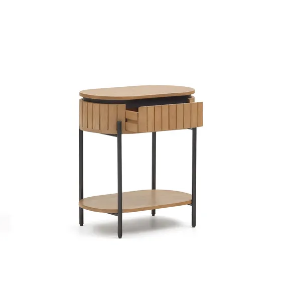 Прикроватная тумбочка Licia 55x56 см из дерева манго