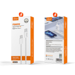 Кабель Mietubl MTB-DCTTPD07 Type-C-Type-C PD60W 3A 1м TPE White