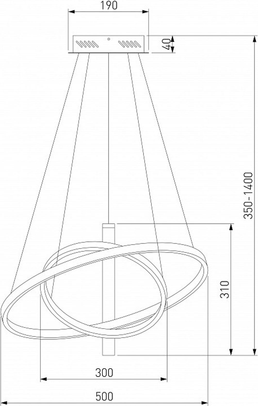 Подвесной светильник Eurosvet Stroke 90270/1 черный