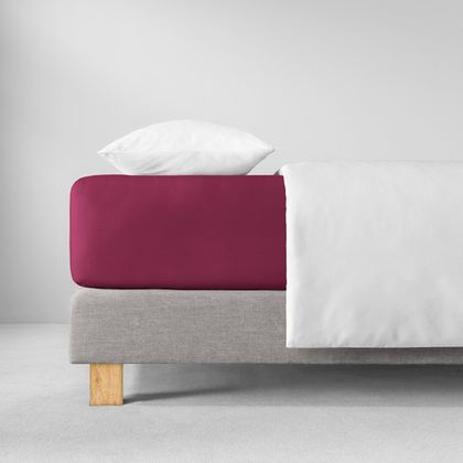 Простыня на резинке 100x200 Estella 690 fuchsia фуксия