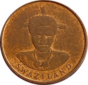 1 цент 1986 Свазиленд (магнетик)