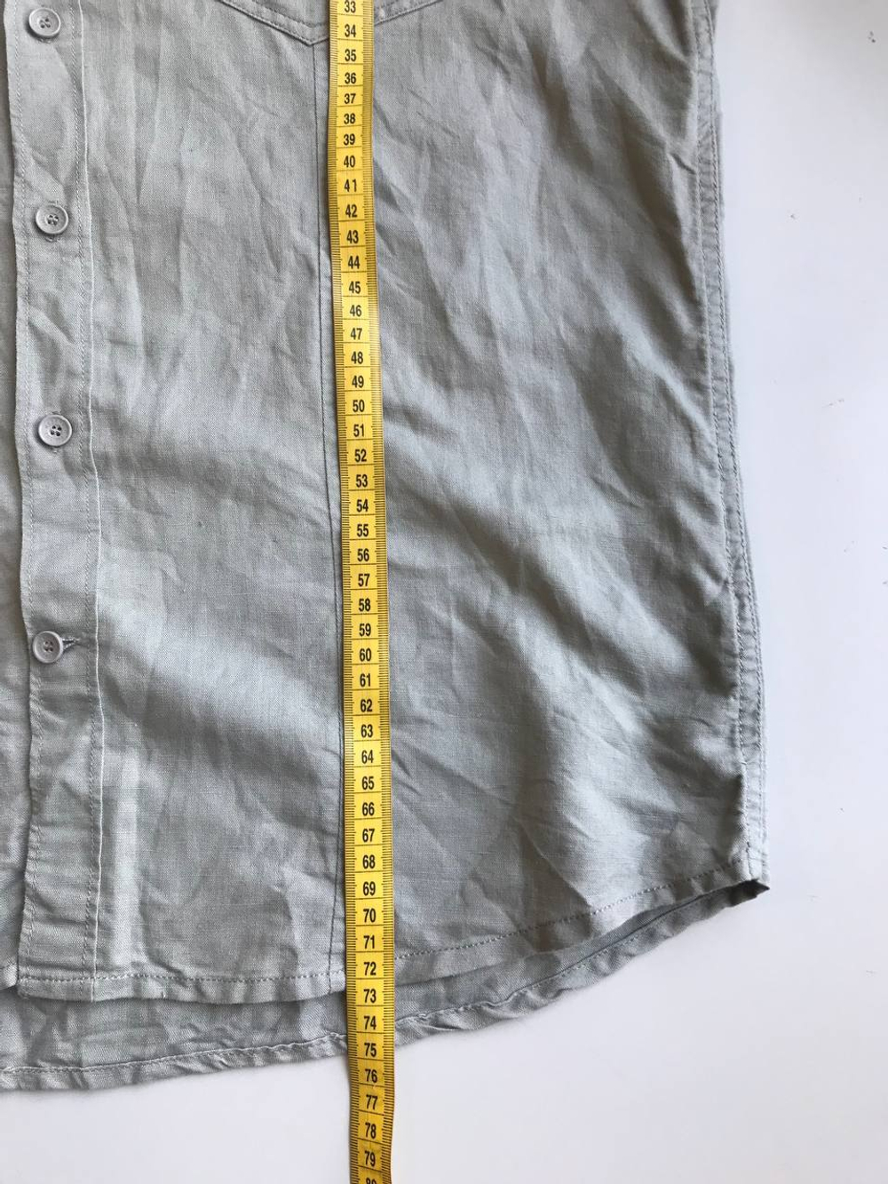 Рубашка Reserved базовая льняная, маркировка М, визуально на 46/48 размер