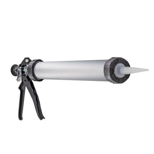23-2-002 Пистолет для герметика закрытый алюминиевый корпус, 600мл (490х200х80)