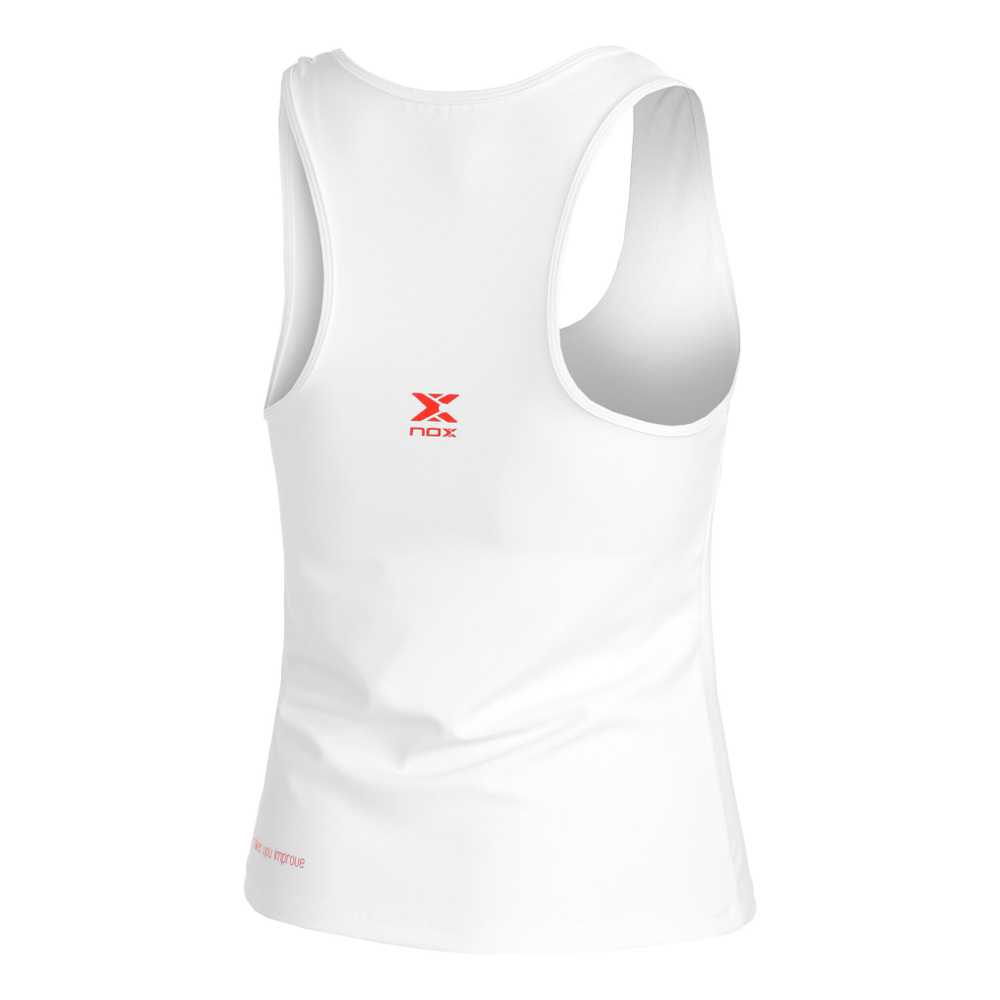 Женская теннисная майка NOX Team Fit Tank-Top Tank Top Women - White