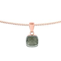 smoky quartz розовое золото