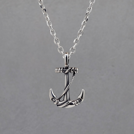 Кулон из стали "Якорь"