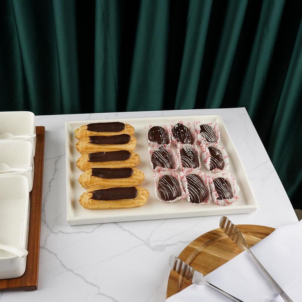 Блюдо прямоугольное 34*27 см h2 см 300 мл   P.L. [1]