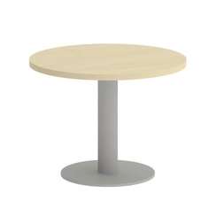 First Стол журнальный круглый KSJ-1 Клен/Металл Серый 600*600*450