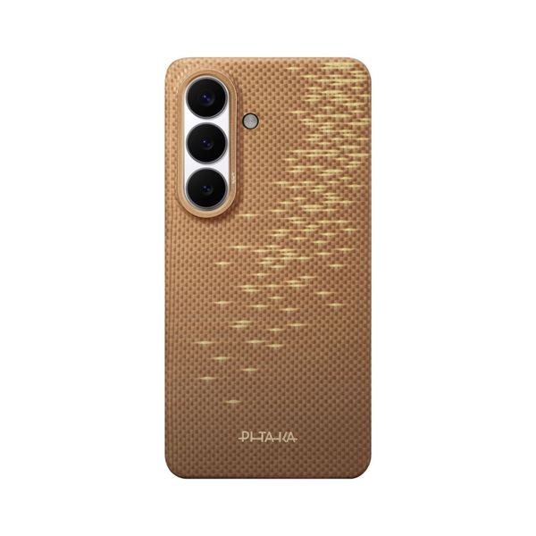 Чехол Pitaka Edge Case для Samsung S26, Золотой блик | Golden Glint