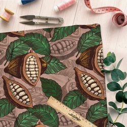 Ткань атлас какао-бобы